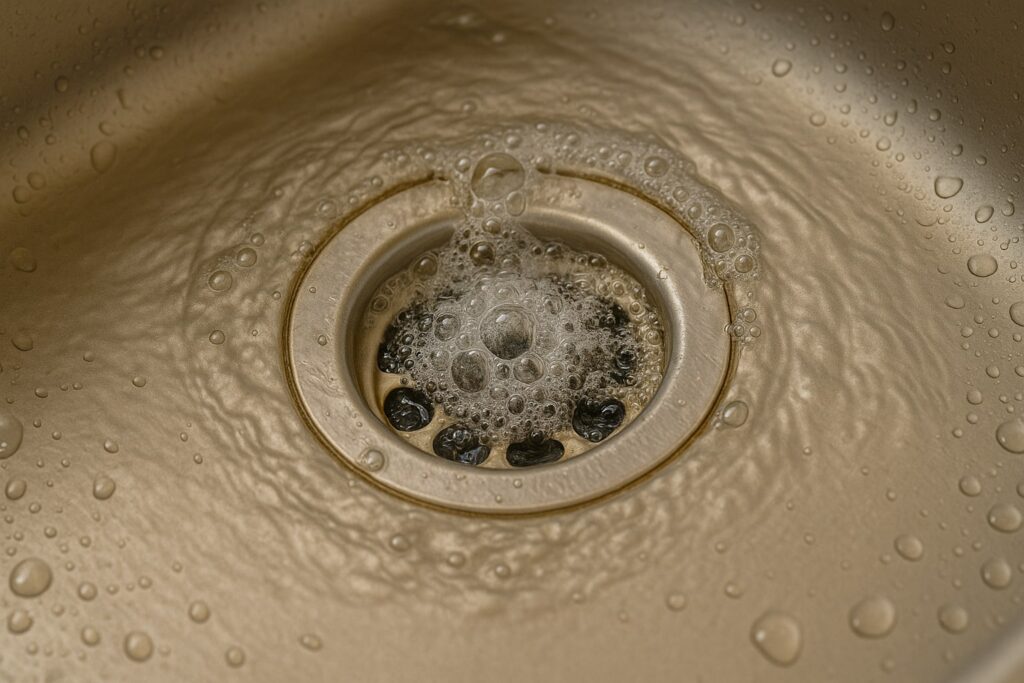 borrelende afvoer, afvoer