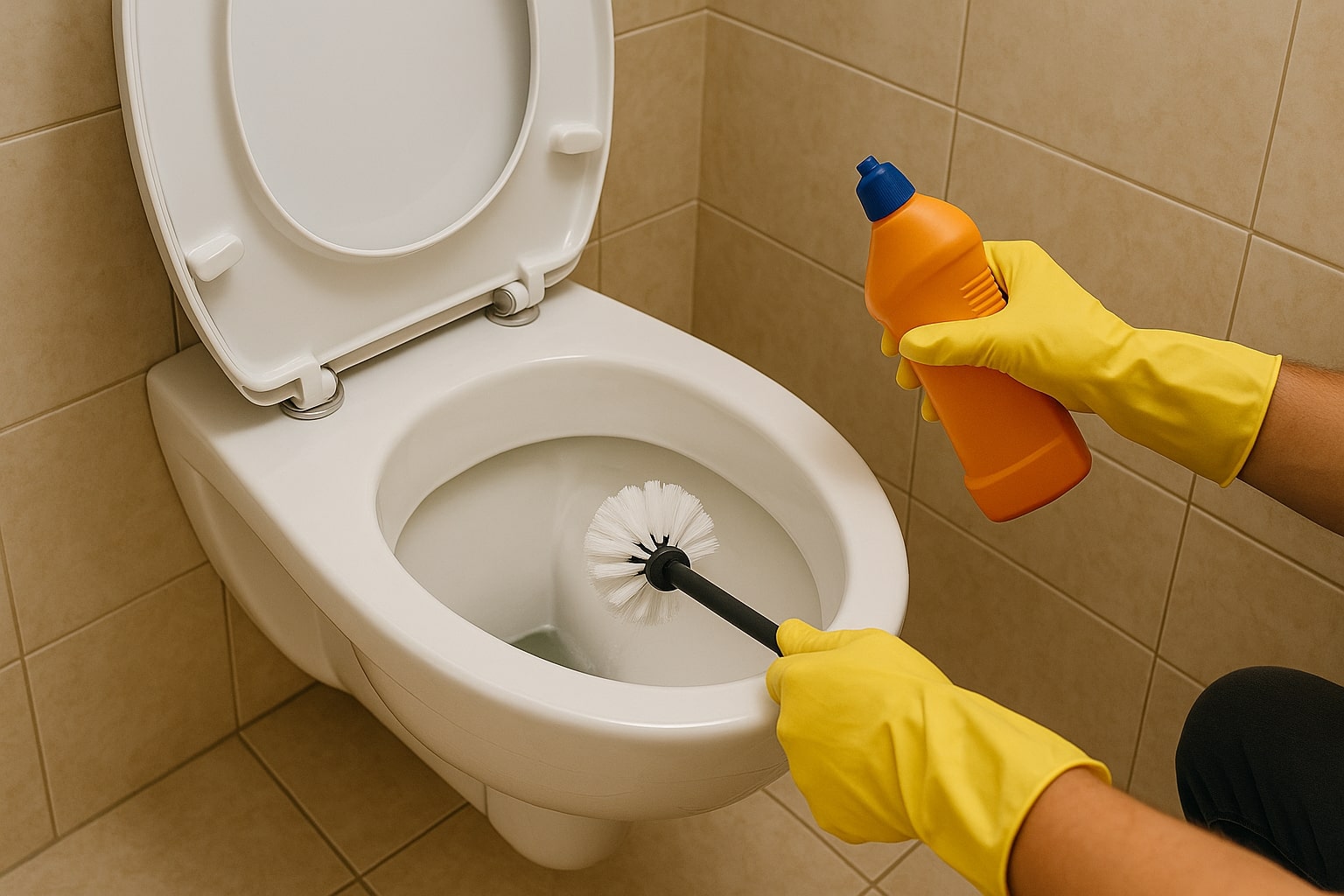 wc schoonmaken, wc
