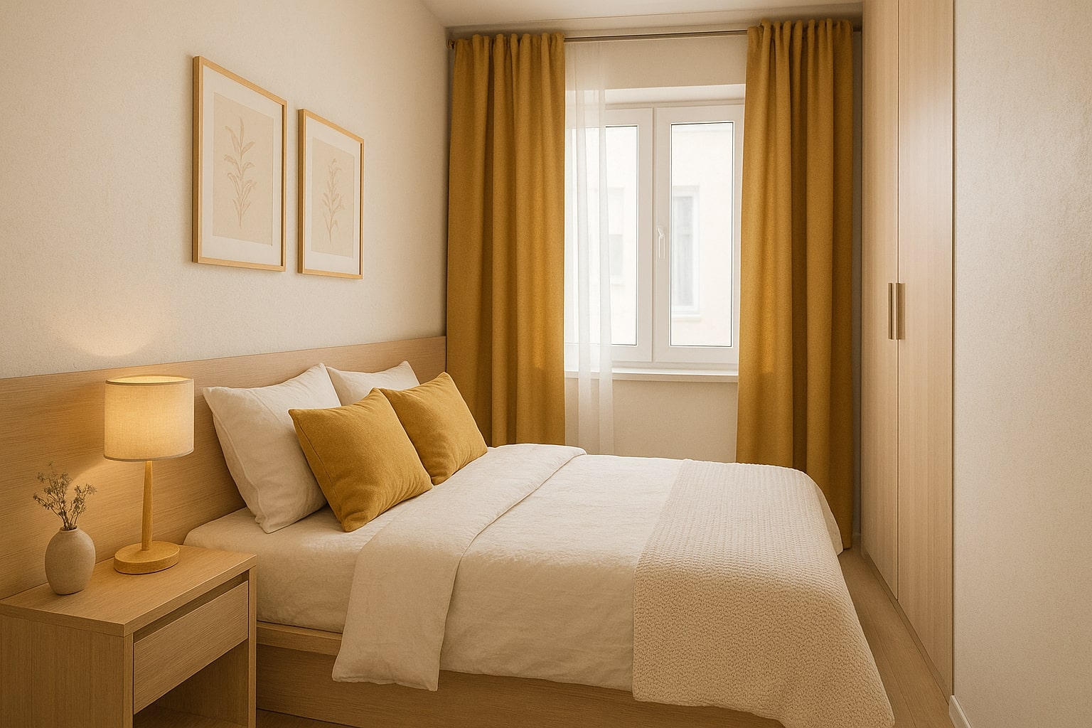 kleine slaapkamer inrichten