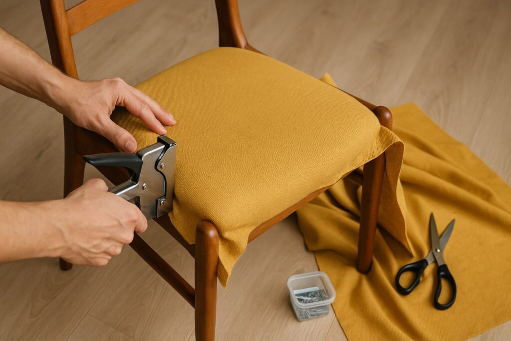 zelf stoel bekleden