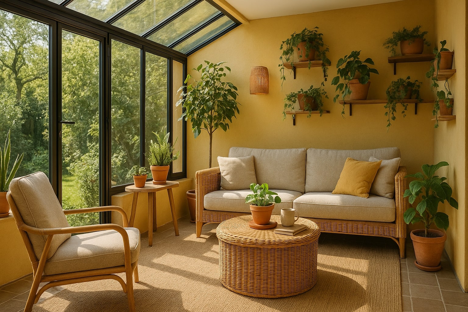 tuinkamer inrichten