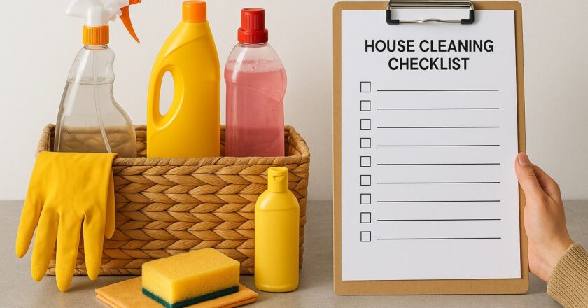 Huis schoonmaken checklist – jouw ultieme gids voor een blinkend huis