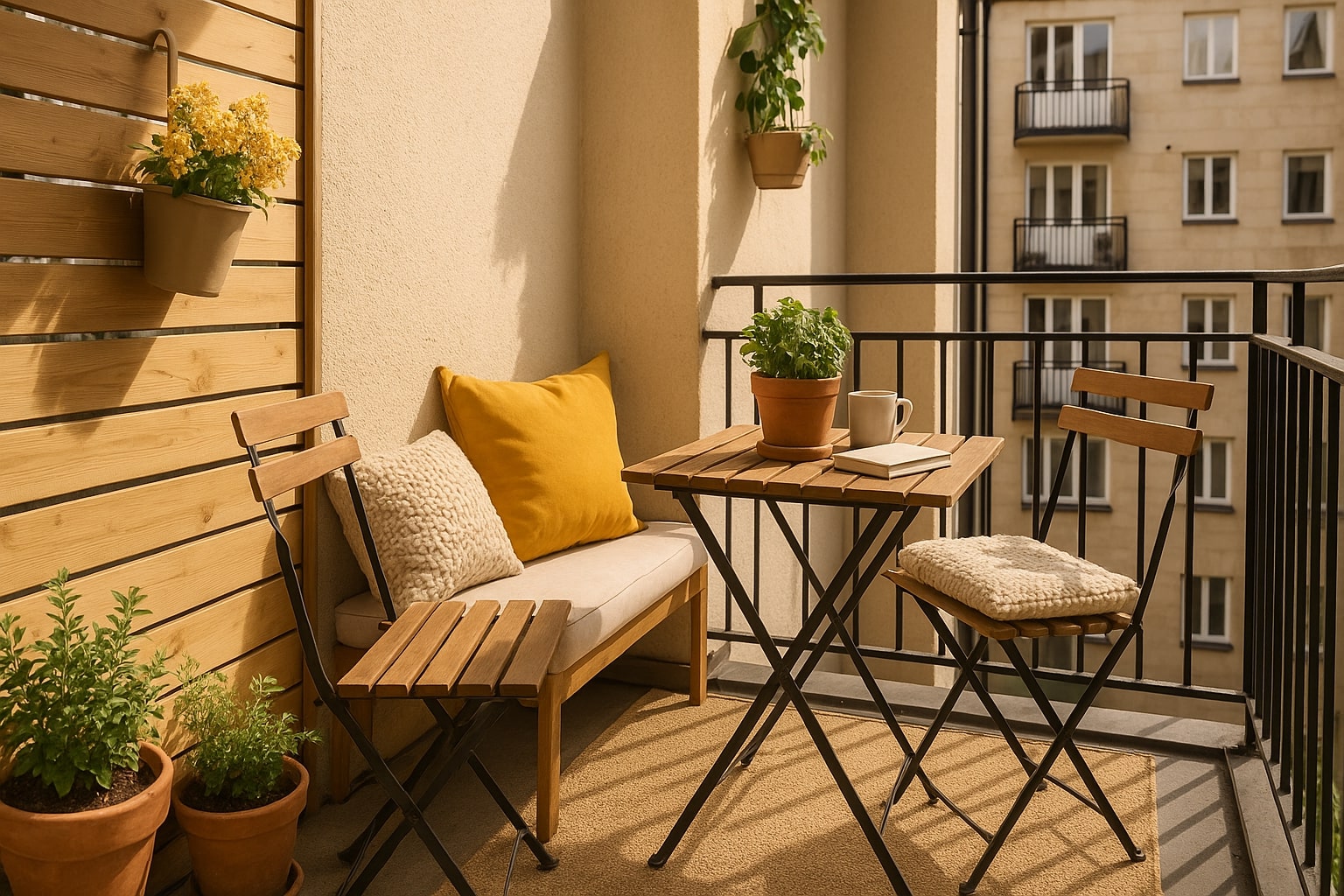klein balkon inrichten