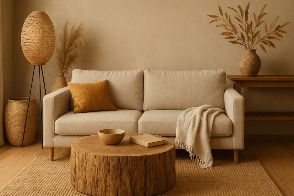 natuurlijke materialen interieur