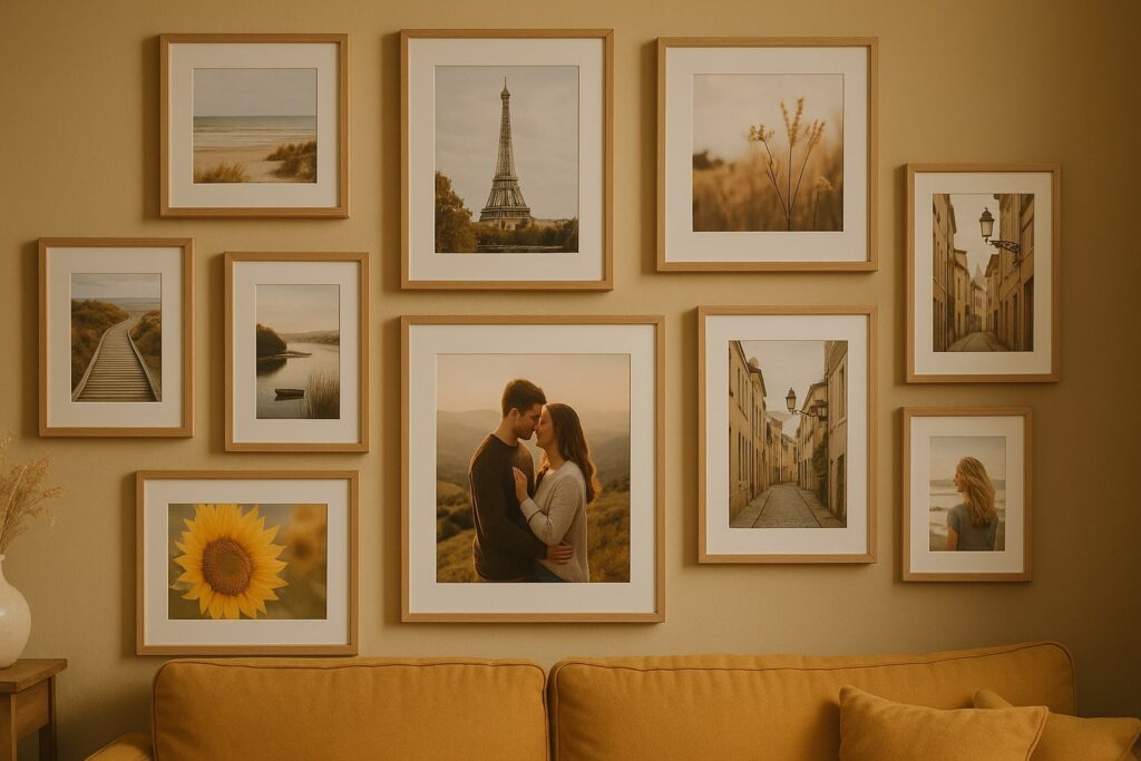 fotos aan de muur ideeen