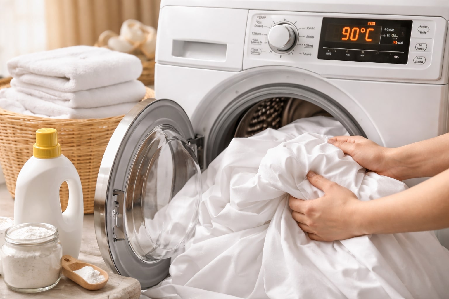 beddengoed wassen 90 graden, beddengoed wassen