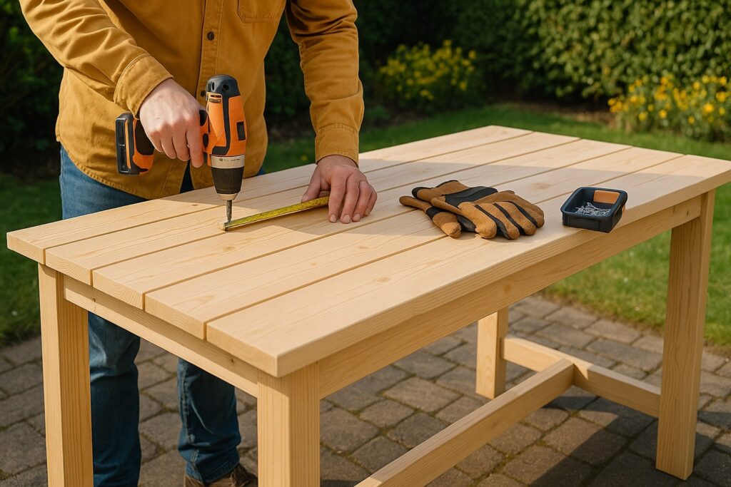 zelf een tuintafel maken
