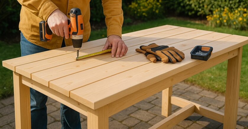 Zelf een tuintafel maken: zo bouw je jouw ideale buitenmeubel