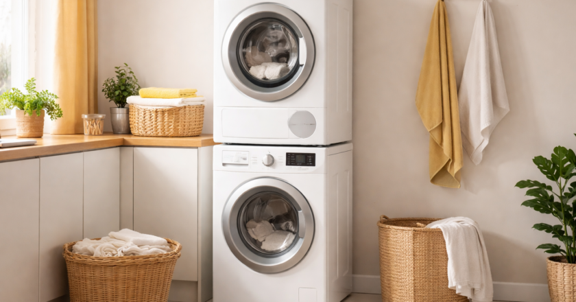 Slim combineren: een droger op wasmachine zonder risico’s en met maximaal gemak