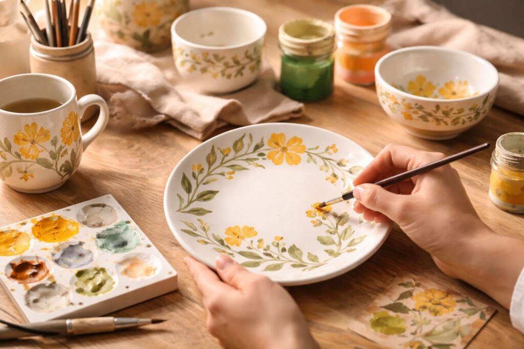 servies schilderen, servies