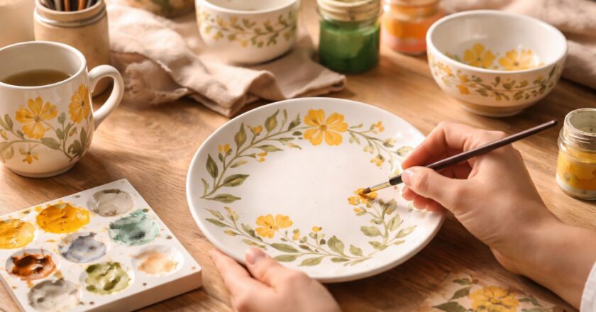 Servies schilderen als creatieve upgrade voor je tafel