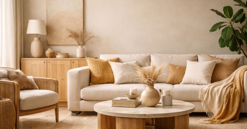Zandkleur combineren voor een warm en tijdloos interieur