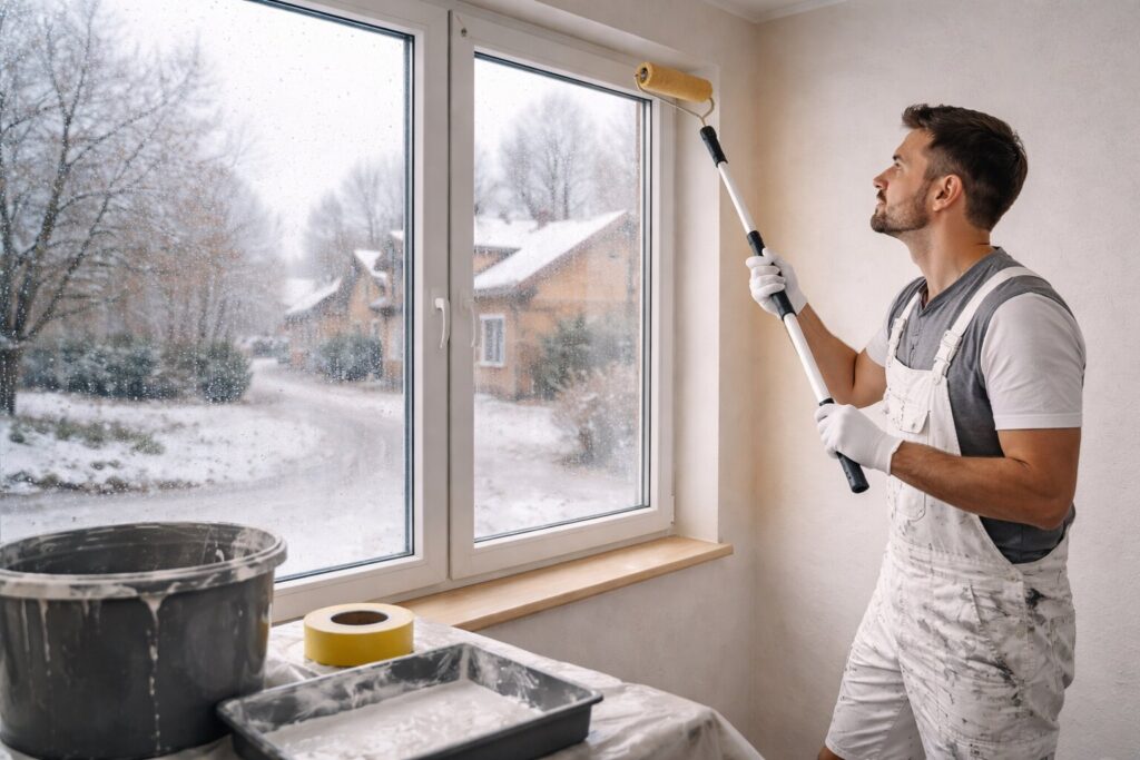 Schilderwerk in de winter: binnenshuis aan de slag