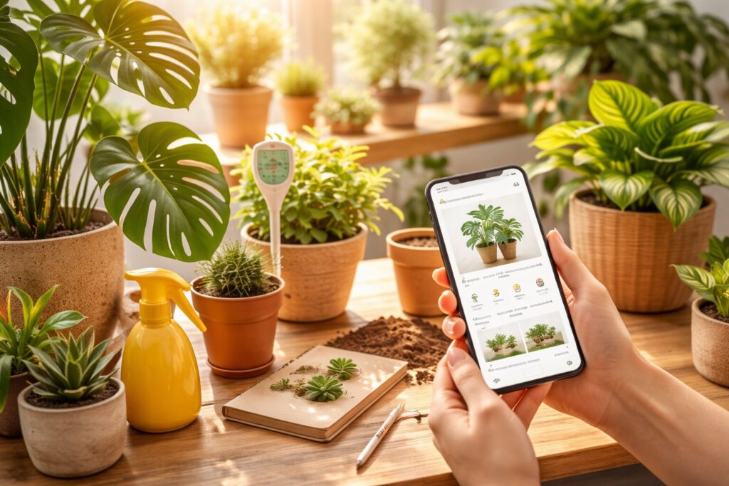 Handige apps die helpen bij het verzorgen van kamerplanten