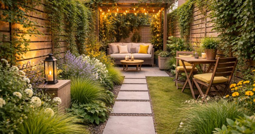 Inspiratie voor een smalle tuin: slimme ideeën voor ruimte, groen en sfeer